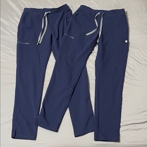 Navy Figs Scrub Pants